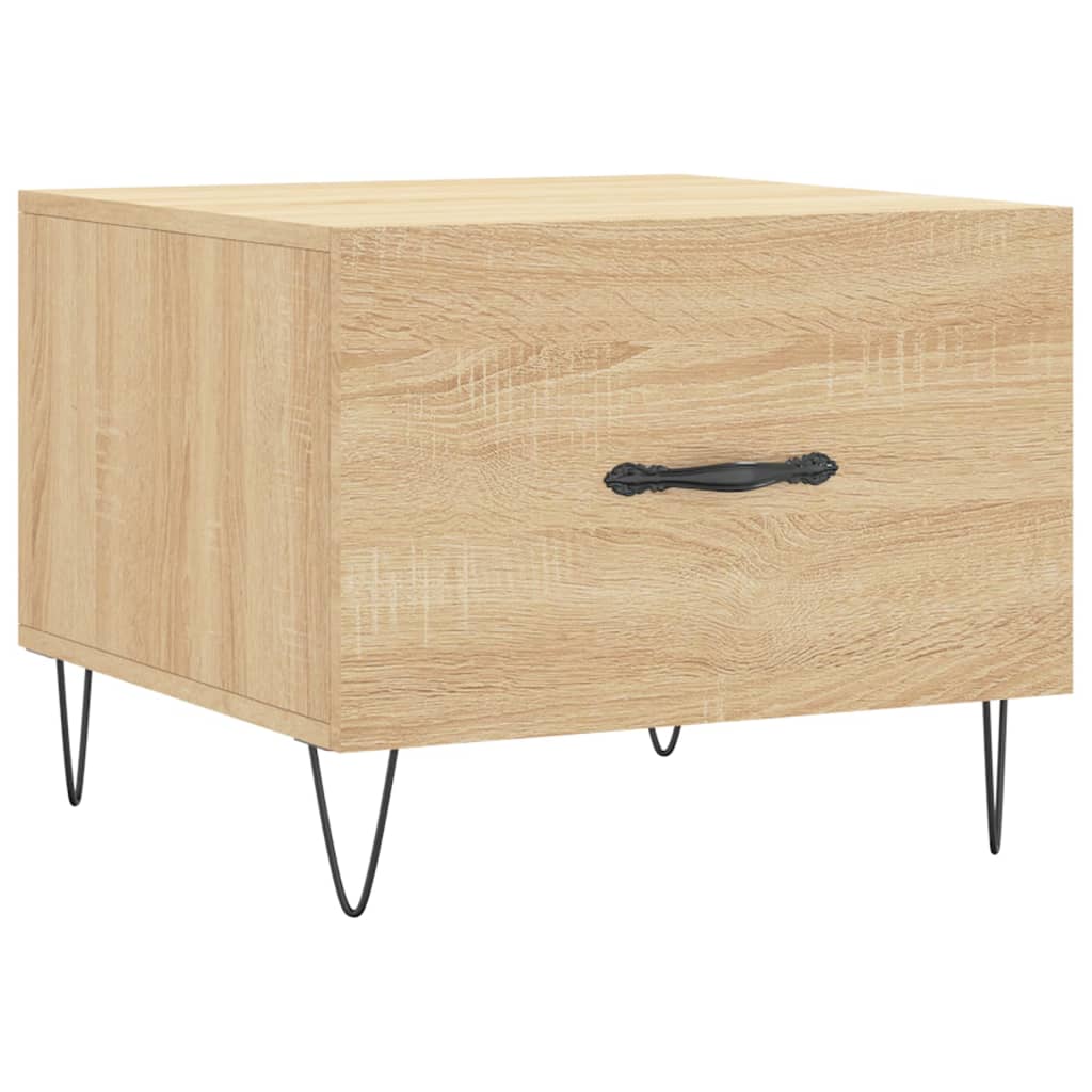 Coffee table, sonoma oak, 50x50x40 cm, processed wood
