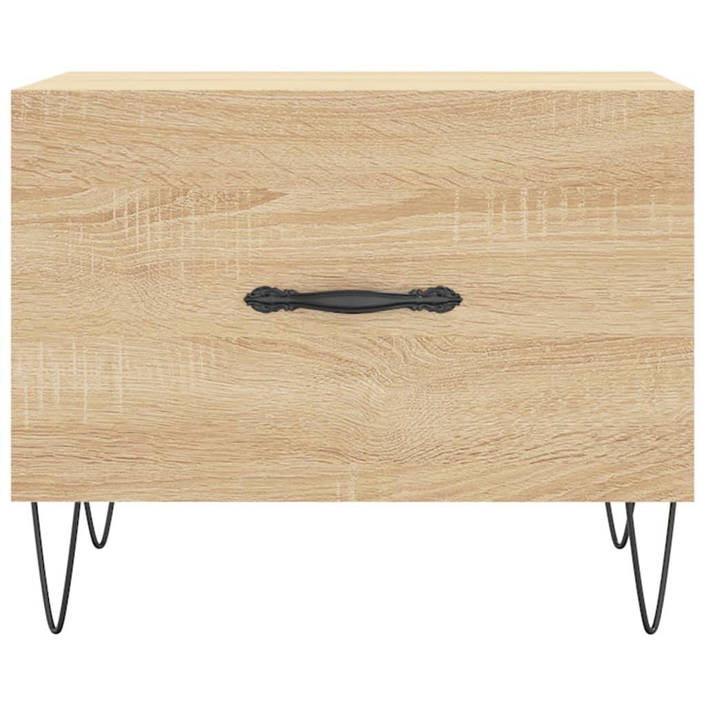 Coffee table, sonoma oak, 50x50x40 cm, processed wood