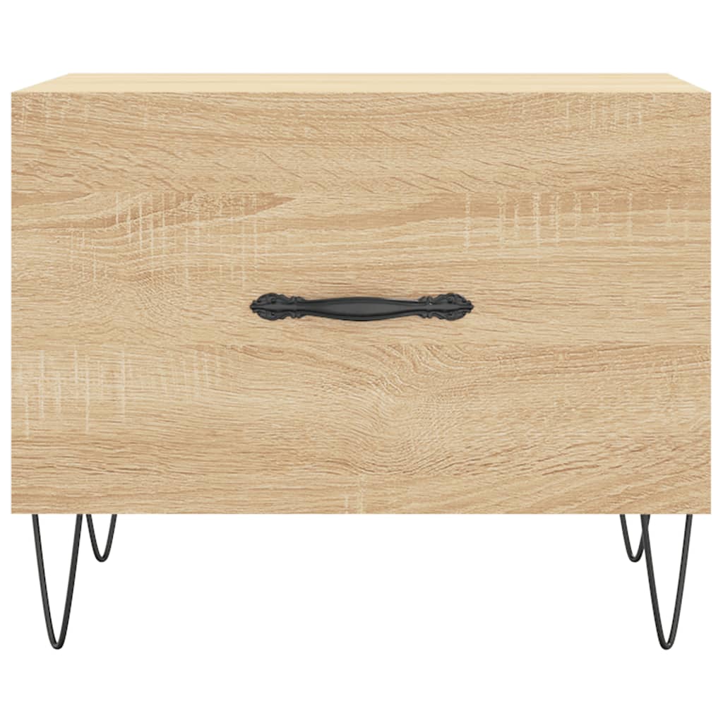 Coffee tables 2 pcs. sonoma oak 50x50x40 cm composite wood