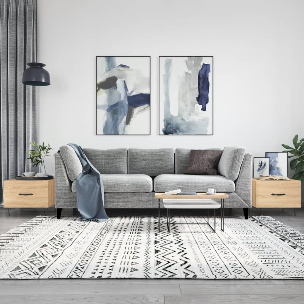 Coffee tables 2 pcs. sonoma oak 50x50x40 cm composite wood