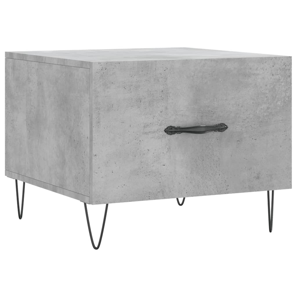 Coffee table, concrete gray, 50x50x40 cm, composite wood