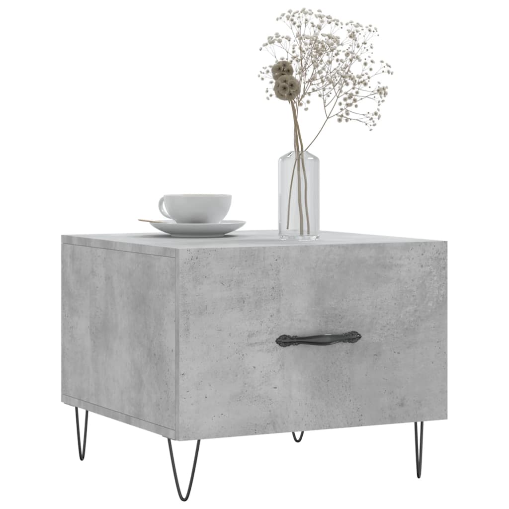 Coffee table, concrete gray, 50x50x40 cm, composite wood