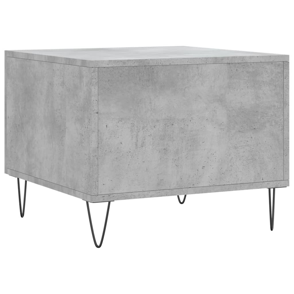 Coffee table, concrete gray, 50x50x40 cm, composite wood