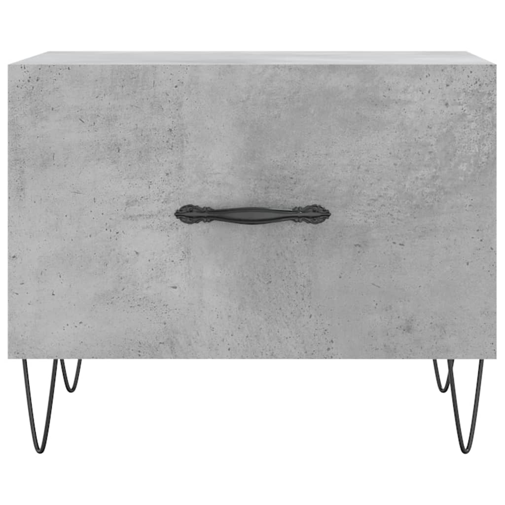 Coffee tables, 2 pcs., concrete gray, 50x50x40 cm, composite wood