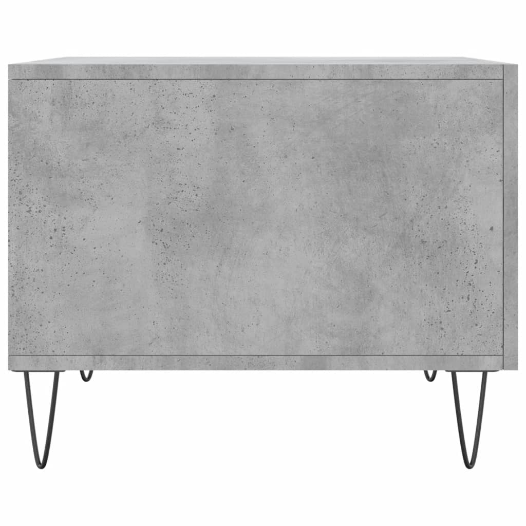 Coffee tables, 2 pcs., concrete gray, 50x50x40 cm, composite wood