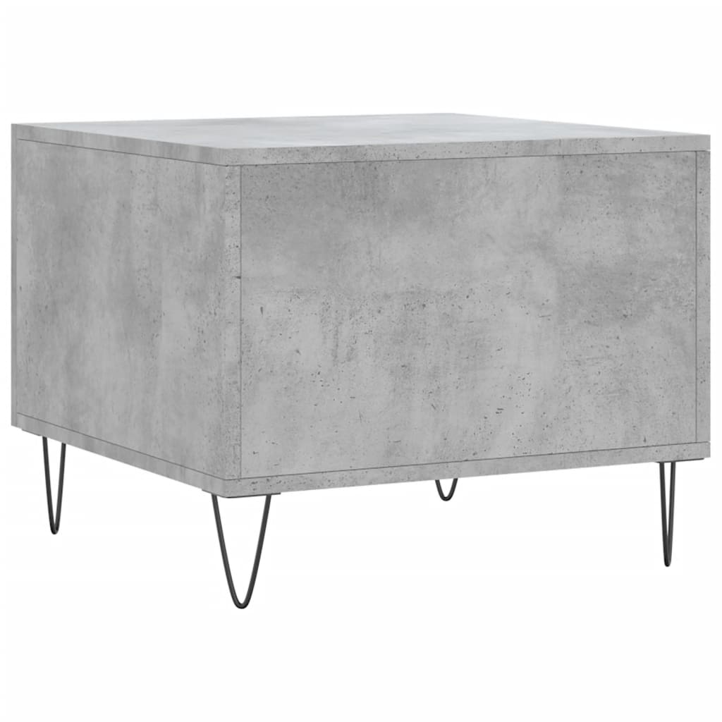 Coffee tables, 2 pcs., concrete gray, 50x50x40 cm, composite wood