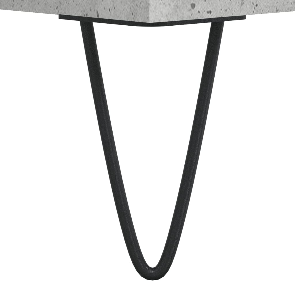 Coffee tables, 2 pcs., concrete gray, 50x50x40 cm, composite wood