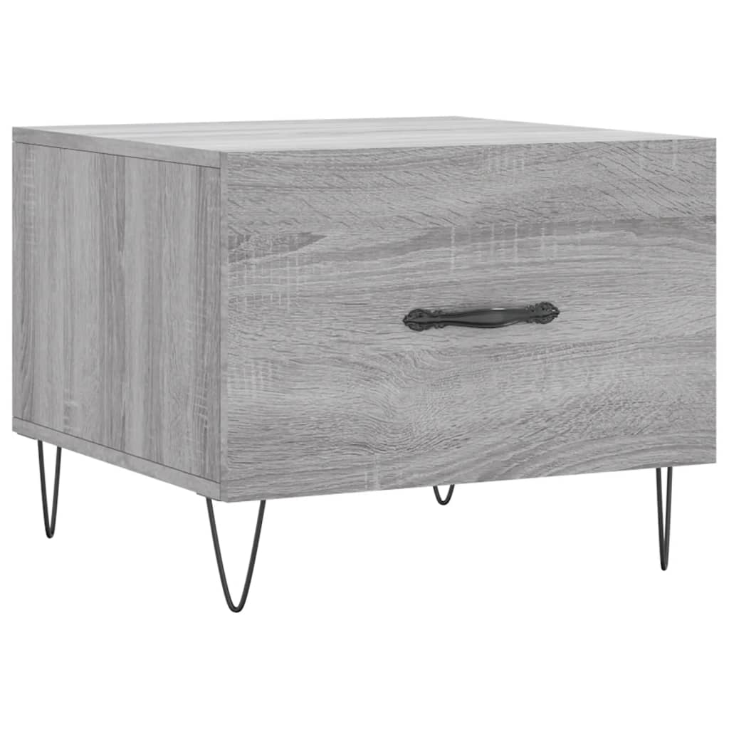 Coffee table, sonoma grey, 50x50x40 cm, processed wood