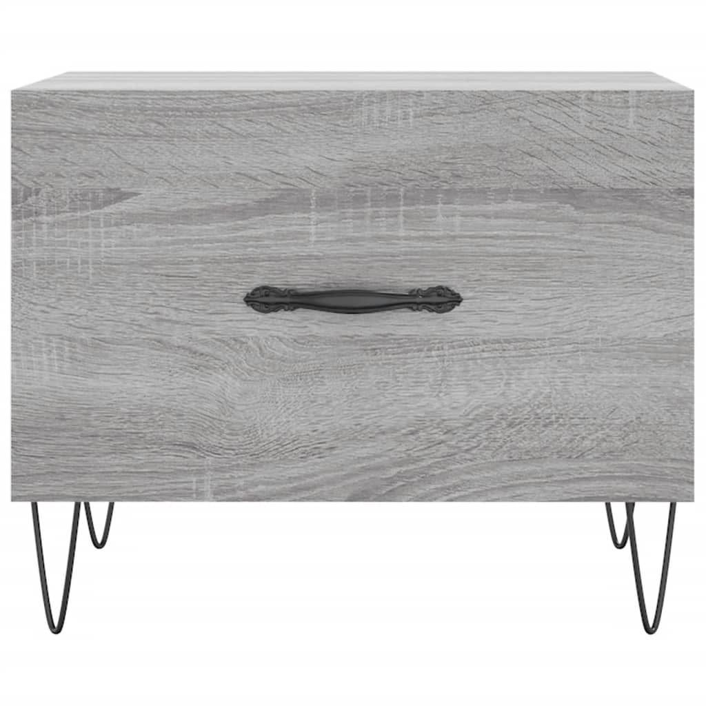 Coffee table, sonoma grey, 50x50x40 cm, processed wood
