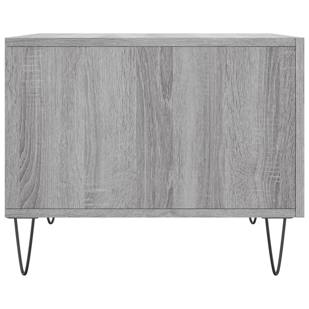 Coffee table, sonoma grey, 50x50x40 cm, processed wood