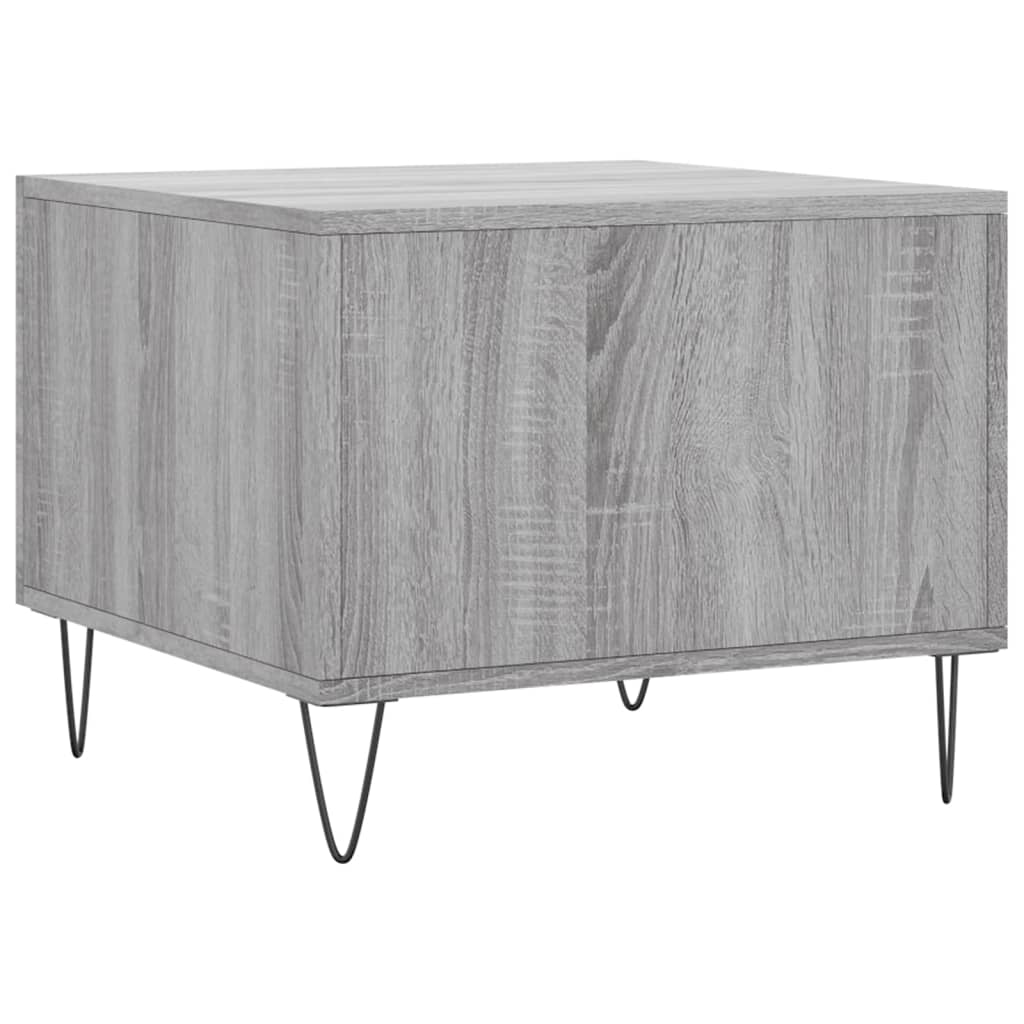 Coffee table, sonoma grey, 50x50x40 cm, processed wood