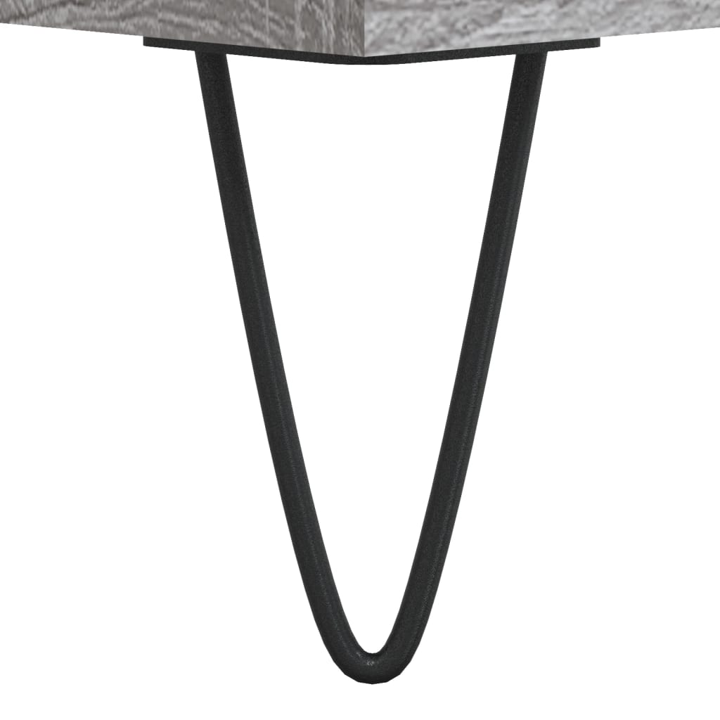 Coffee table, sonoma grey, 50x50x40 cm, processed wood