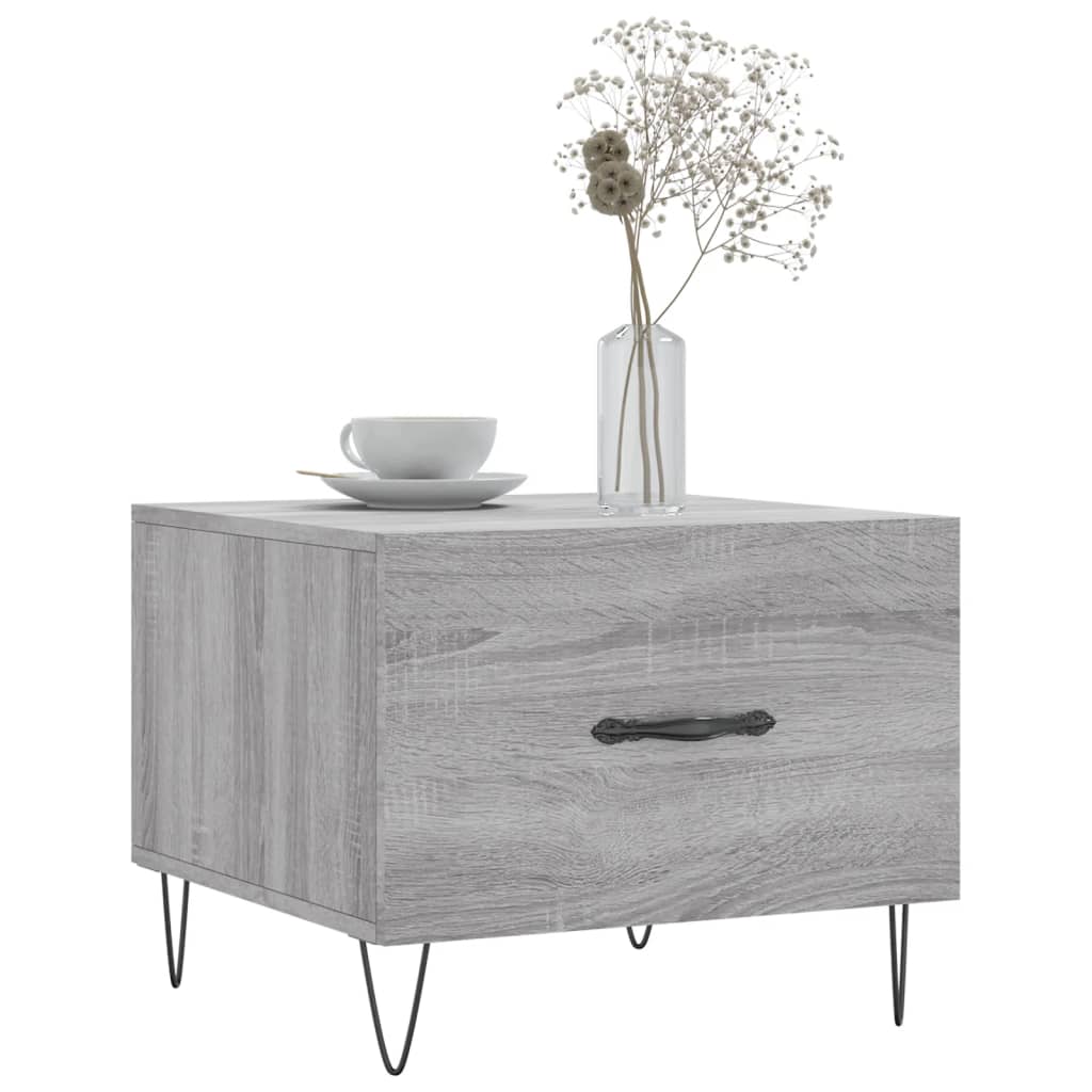 Coffee tables, 2 pcs., sonoma gray, 50x50x40 cm, composite wood