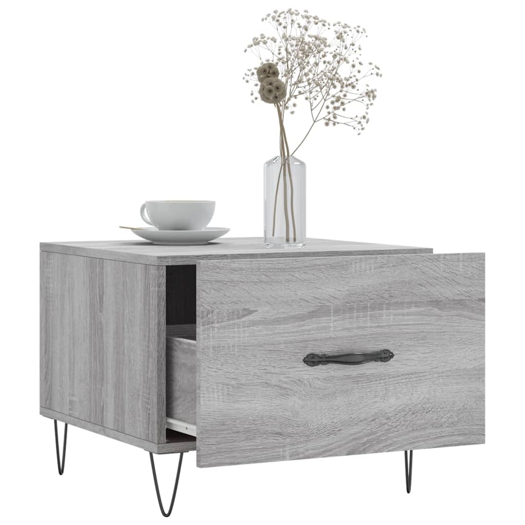 Coffee tables, 2 pcs., sonoma gray, 50x50x40 cm, composite wood