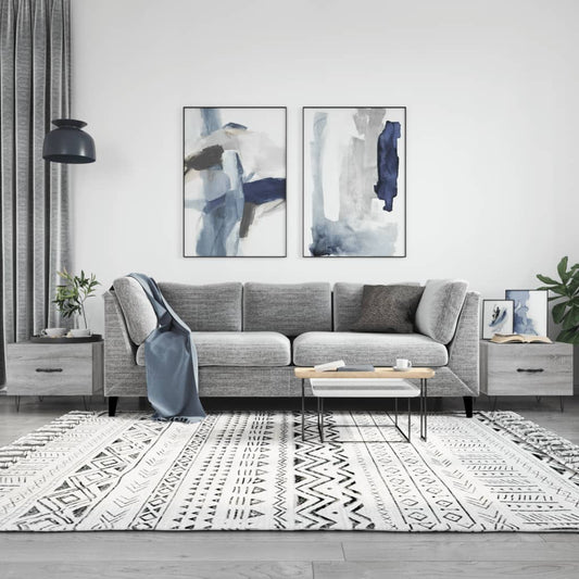 Coffee tables, 2 pcs., sonoma gray, 50x50x40 cm, composite wood