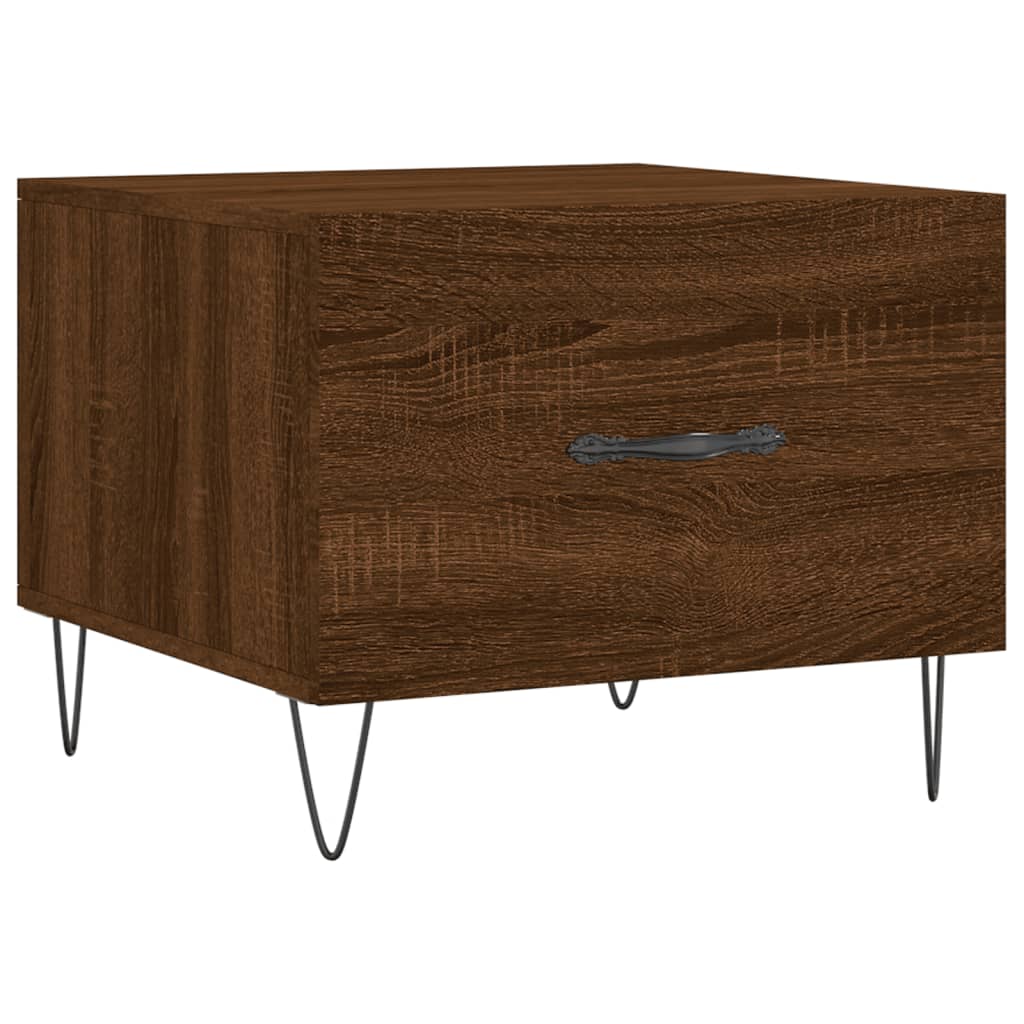 Coffee table, brown oak, 50x50x40 cm, processed wood