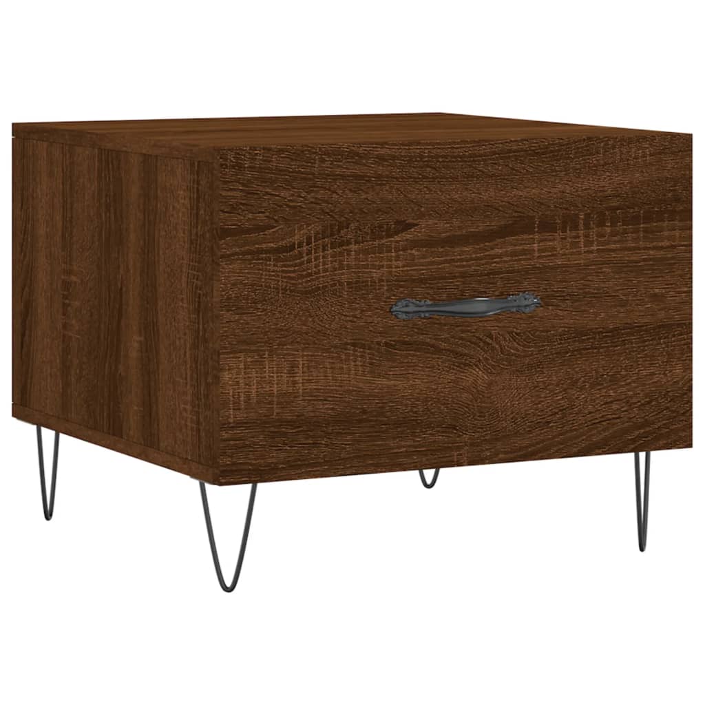 Coffee tables, 2 pcs. brown oak, 50x50x40 cm, composite wood
