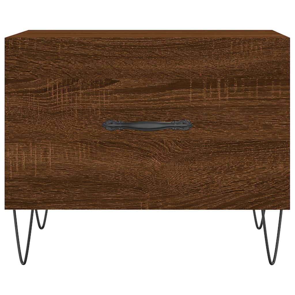 Coffee tables, 2 pcs. brown oak, 50x50x40 cm, composite wood
