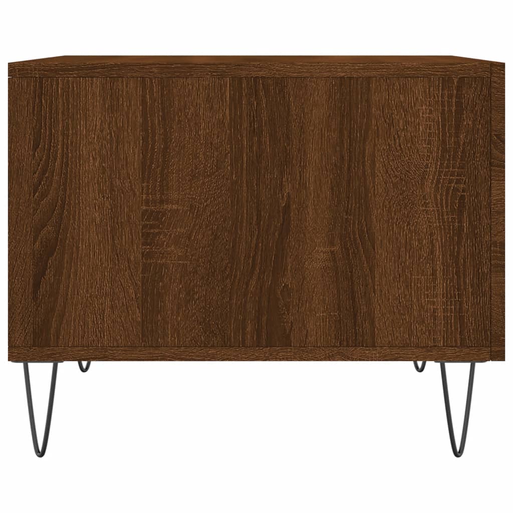 Coffee tables, 2 pcs. brown oak, 50x50x40 cm, composite wood