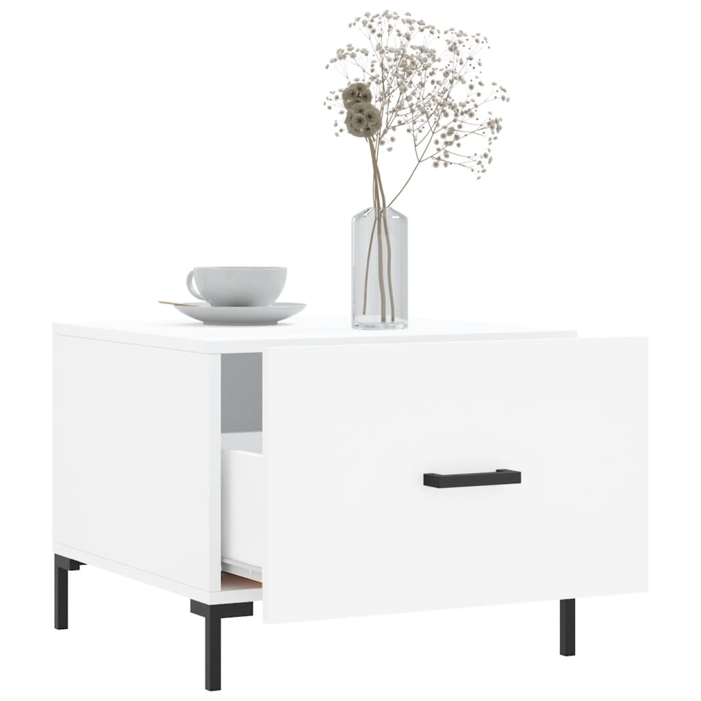 Coffee table, white, 50x50x40 cm, composite wood