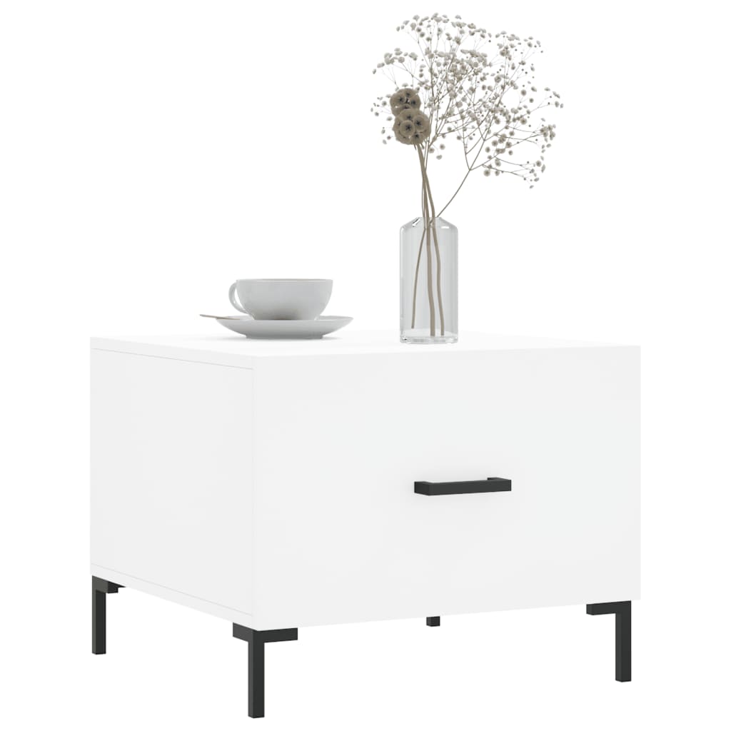 Coffee tables, 2 pcs., white, 50x50x40 cm, composite wood