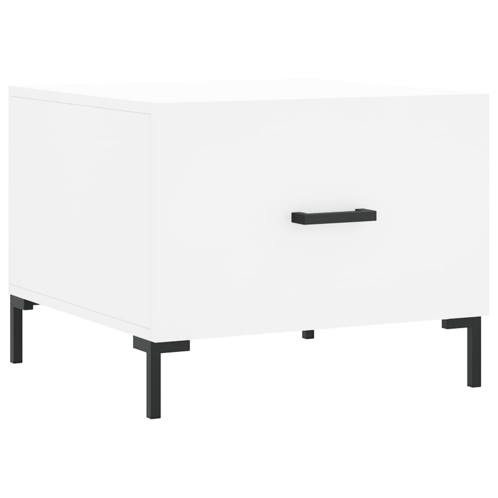 Coffee tables, 2 pcs., white, 50x50x40 cm, composite wood