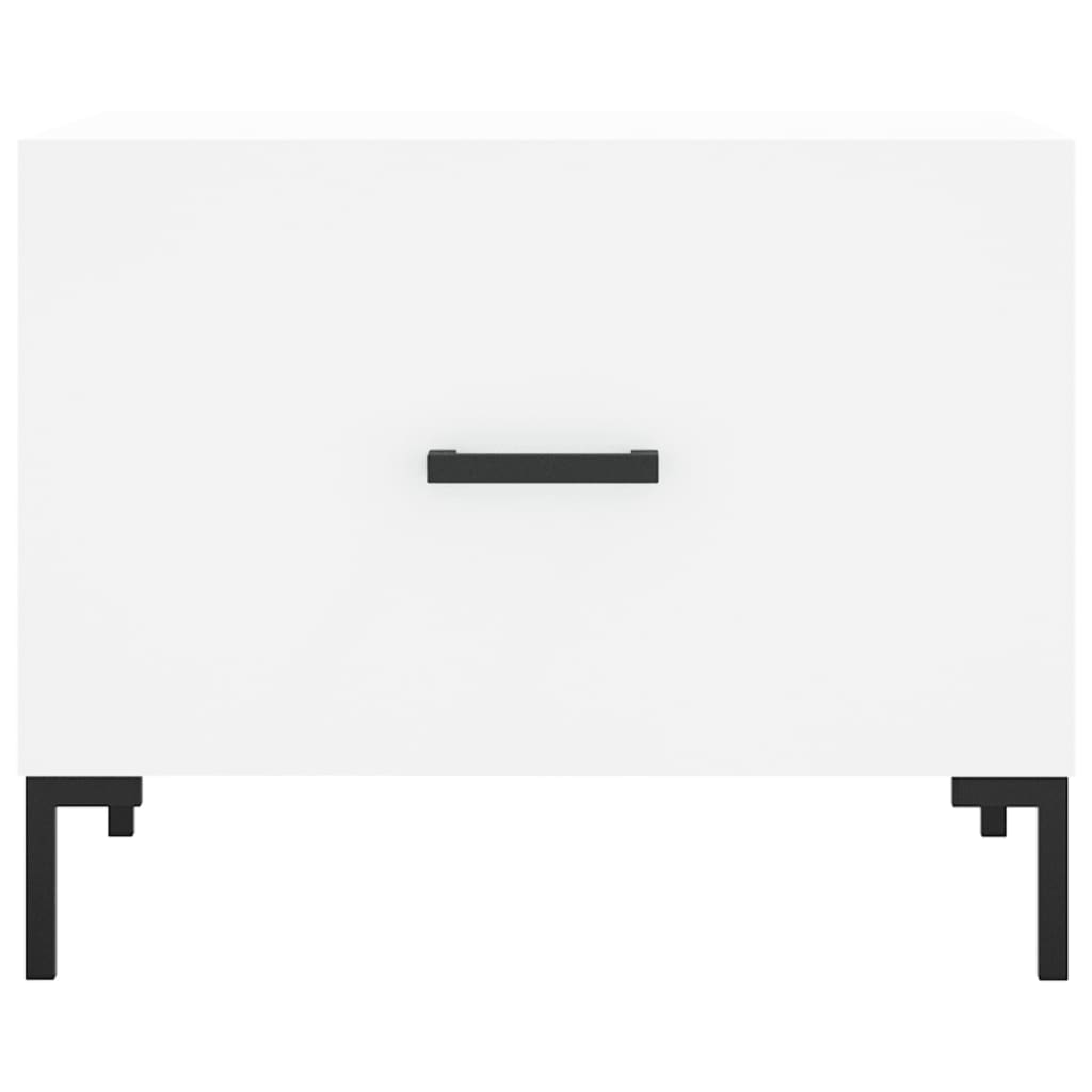 Coffee tables, 2 pcs., white, 50x50x40 cm, composite wood