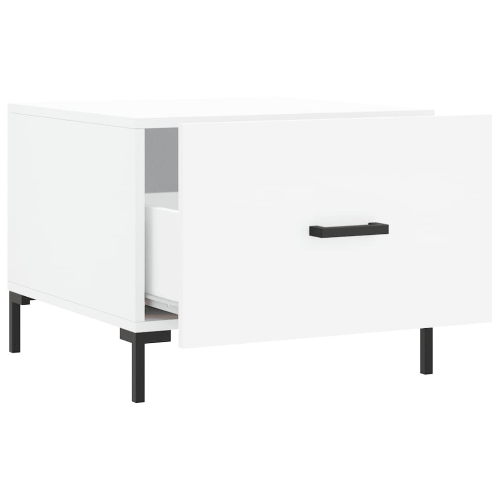 Coffee tables, 2 pcs., white, 50x50x40 cm, composite wood