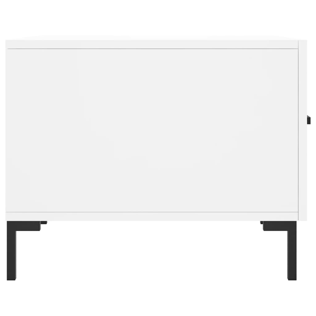 Coffee tables, 2 pcs., white, 50x50x40 cm, composite wood