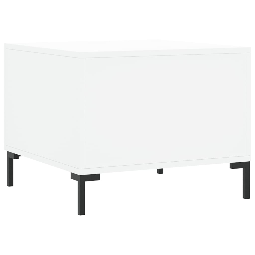 Coffee tables, 2 pcs., white, 50x50x40 cm, composite wood