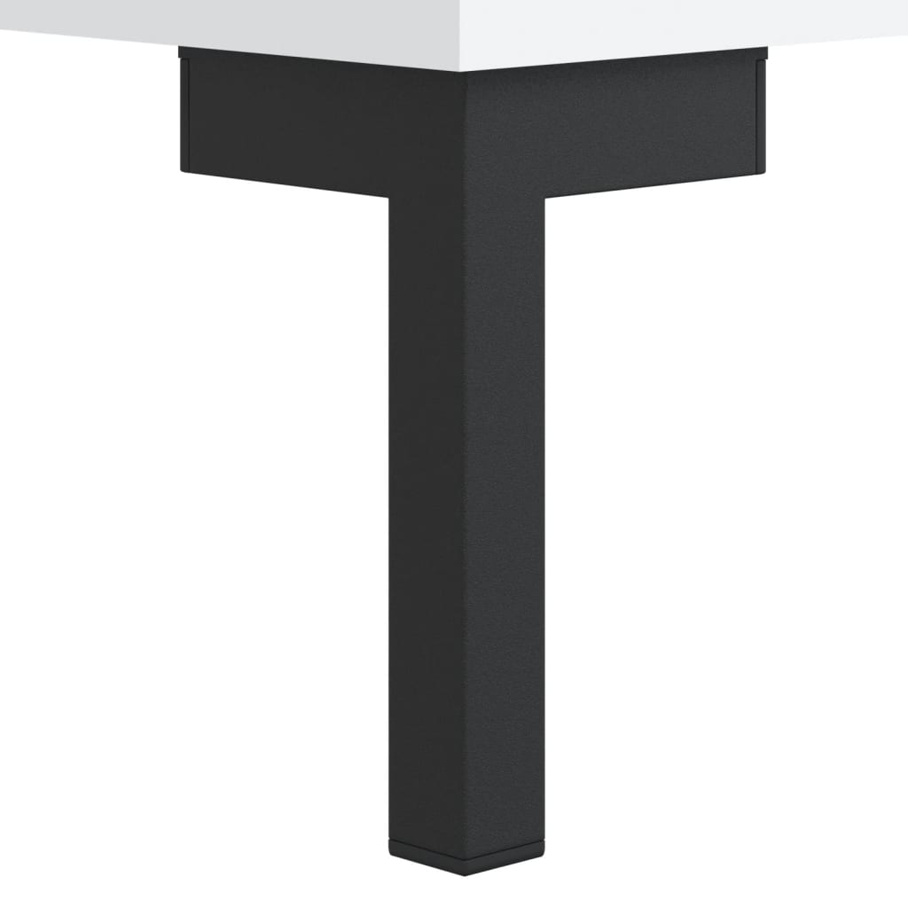Coffee tables, 2 pcs., white, 50x50x40 cm, composite wood