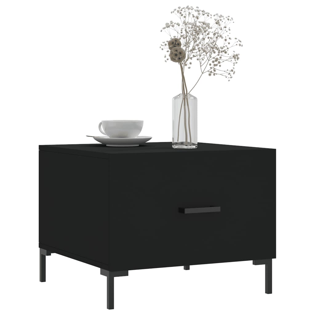Coffee table, black, 50x50x40 cm, composite wood