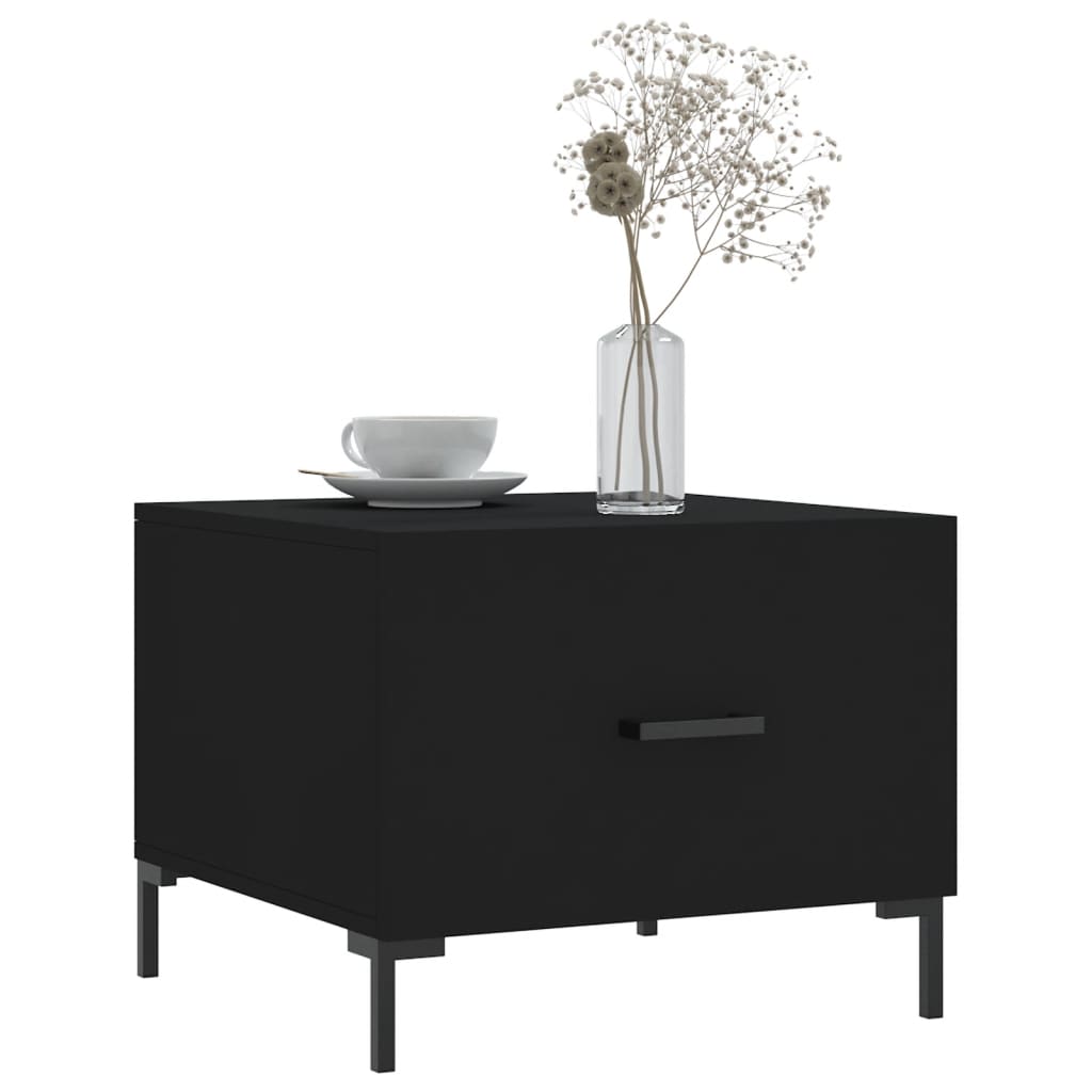 Coffee tables, 2 pcs., black, 50x50x40 cm, composite wood