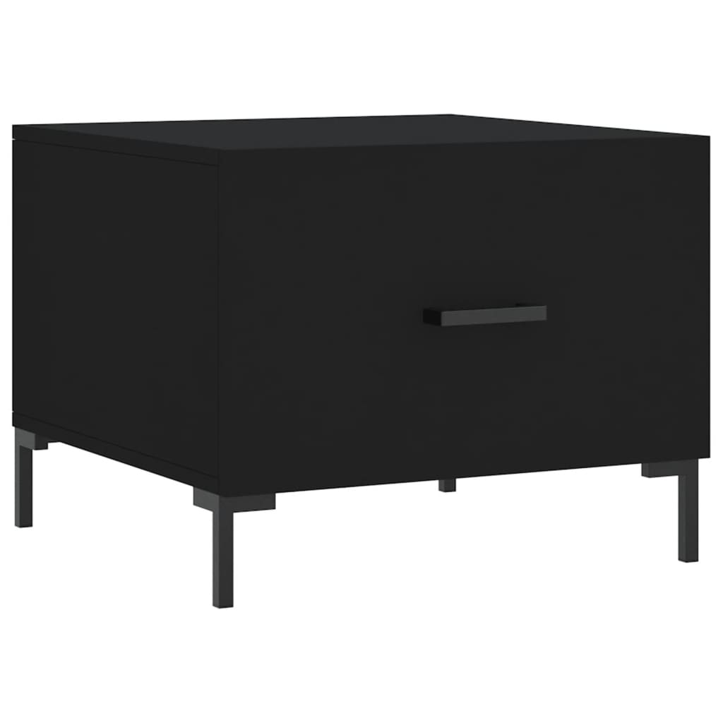 Coffee tables, 2 pcs., black, 50x50x40 cm, composite wood