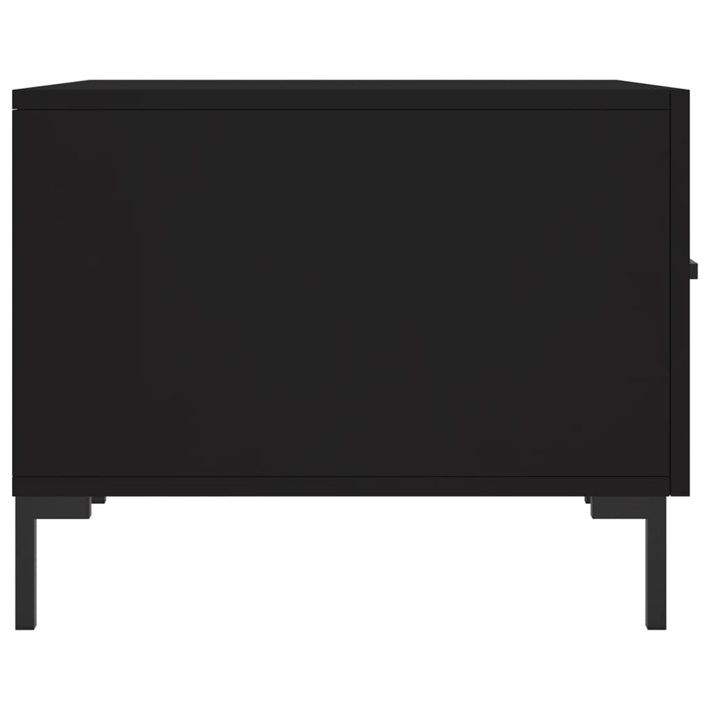 Coffee tables, 2 pcs., black, 50x50x40 cm, composite wood