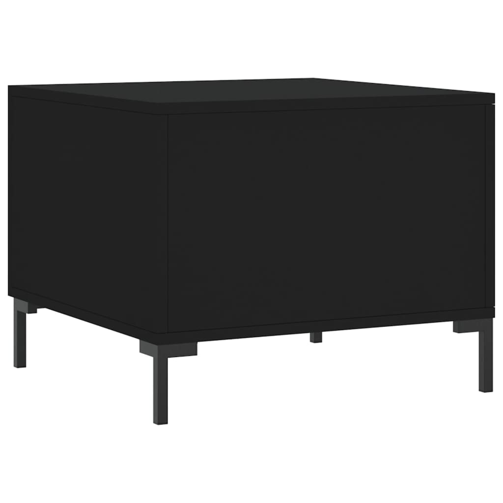 Coffee tables, 2 pcs., black, 50x50x40 cm, composite wood