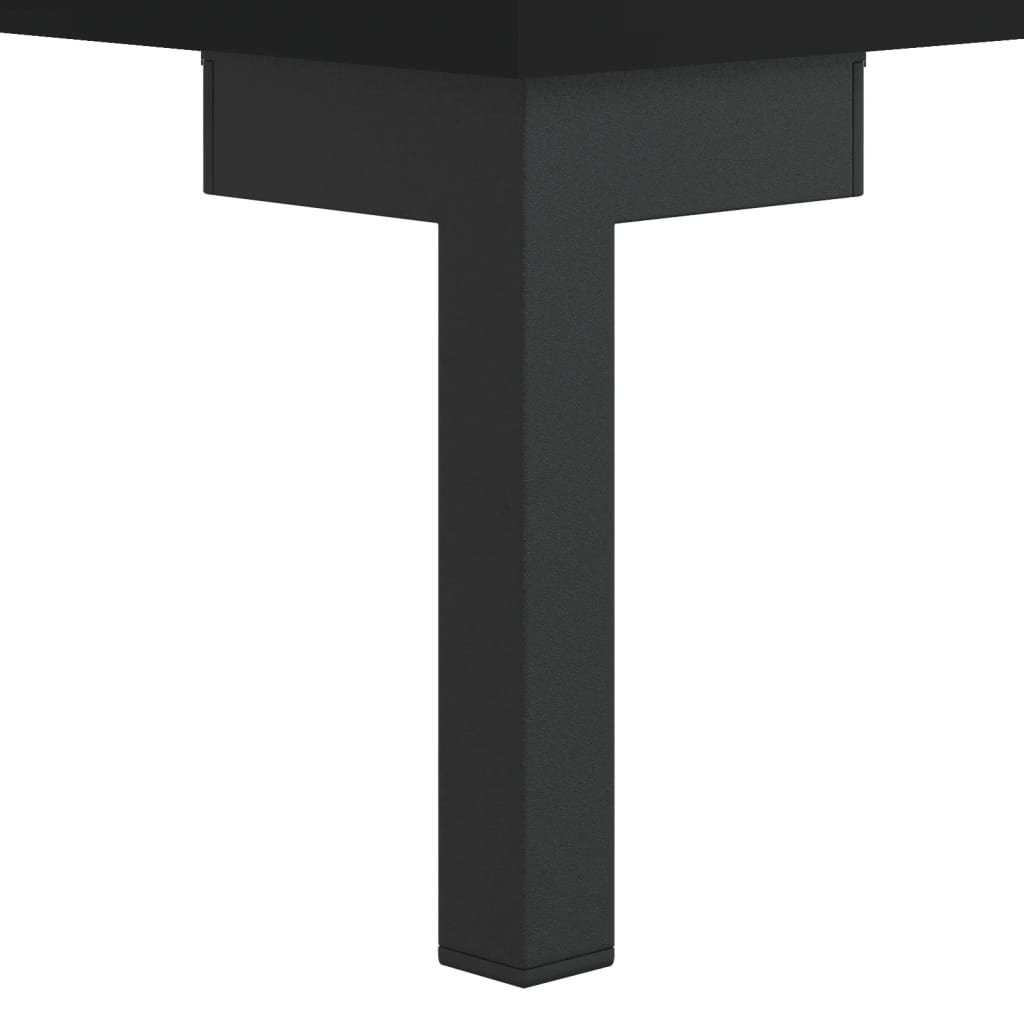 Coffee tables, 2 pcs., black, 50x50x40 cm, composite wood
