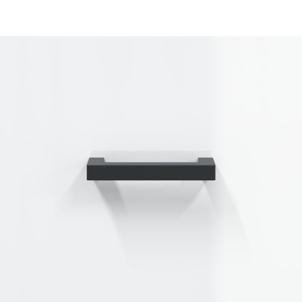 Coffee table, glossy white, 50x50x40 cm, composite wood