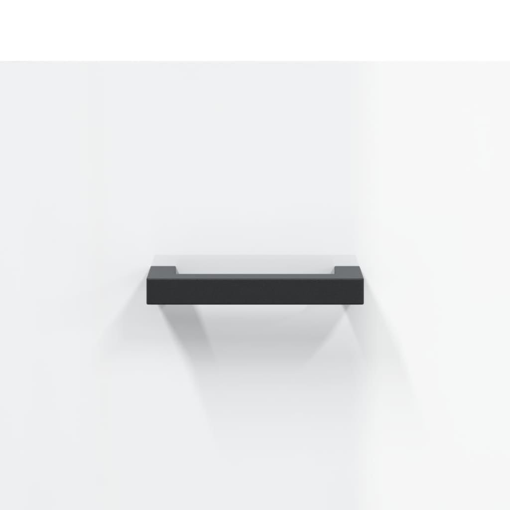 Coffee table, 2 pcs., glossy white, 50x50x40 cm