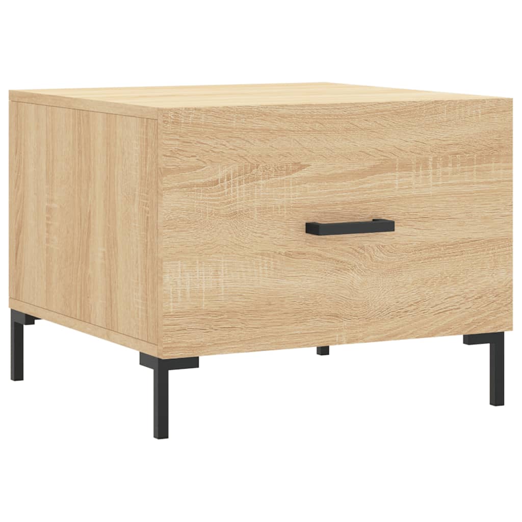 Coffee table, sonoma oak, 50x50x40 cm, processed wood