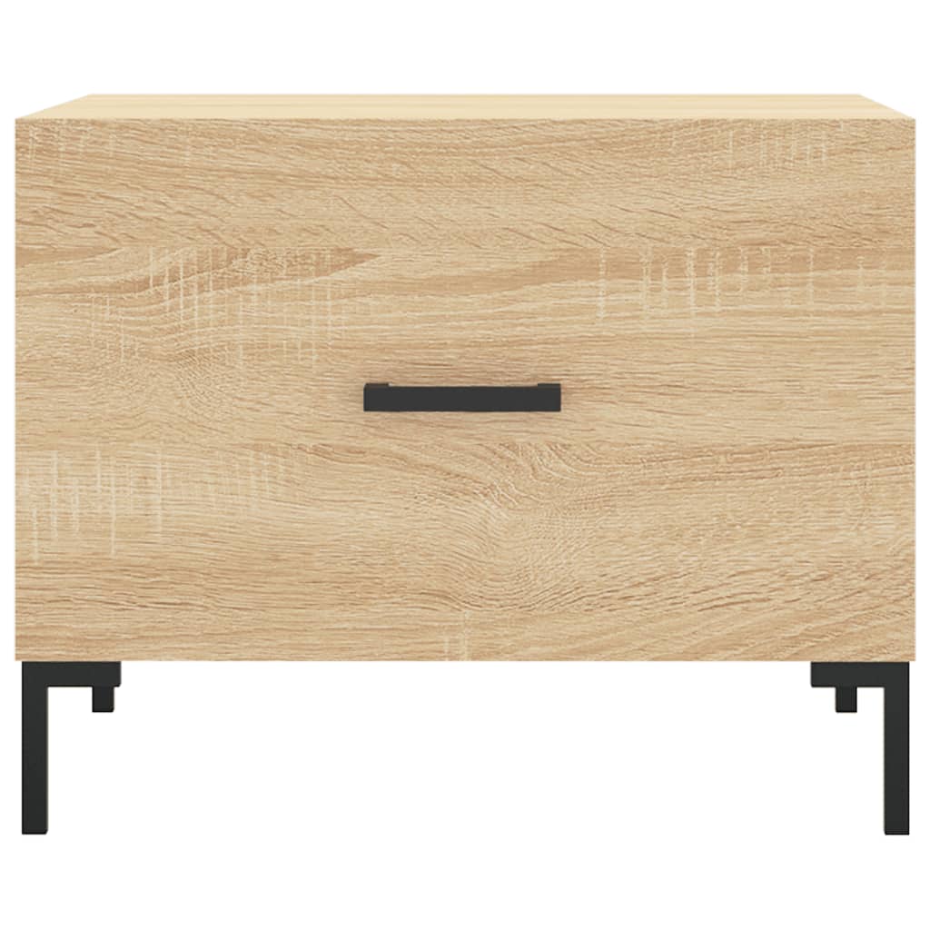 Coffee table, sonoma oak, 50x50x40 cm, processed wood