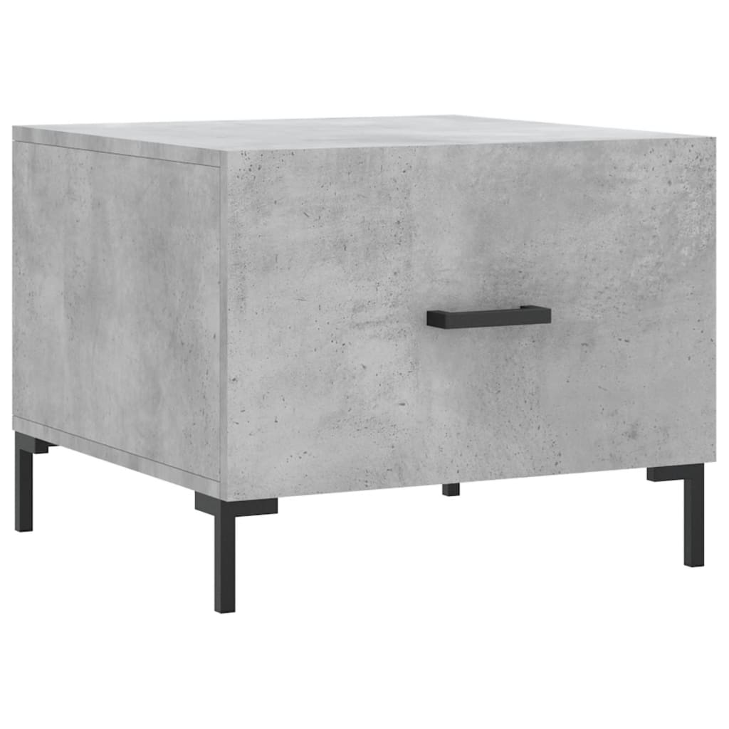 Coffee table, concrete gray, 50x50x40 cm, composite wood