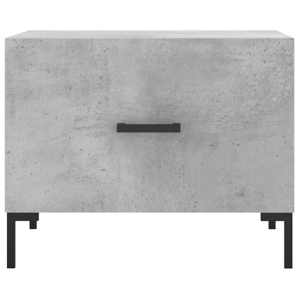 Coffee table, concrete gray, 50x50x40 cm, composite wood