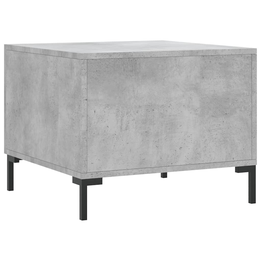 Coffee table, concrete gray, 50x50x40 cm, composite wood