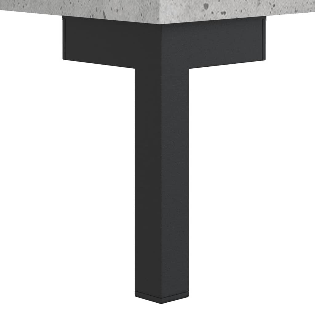 Coffee table, concrete gray, 50x50x40 cm, composite wood