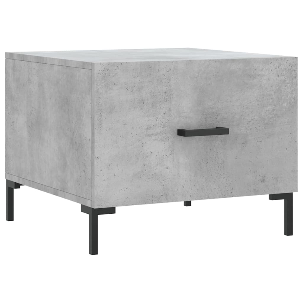 Coffee tables, 2 pcs., concrete gray, 50x50x40 cm, composite wood