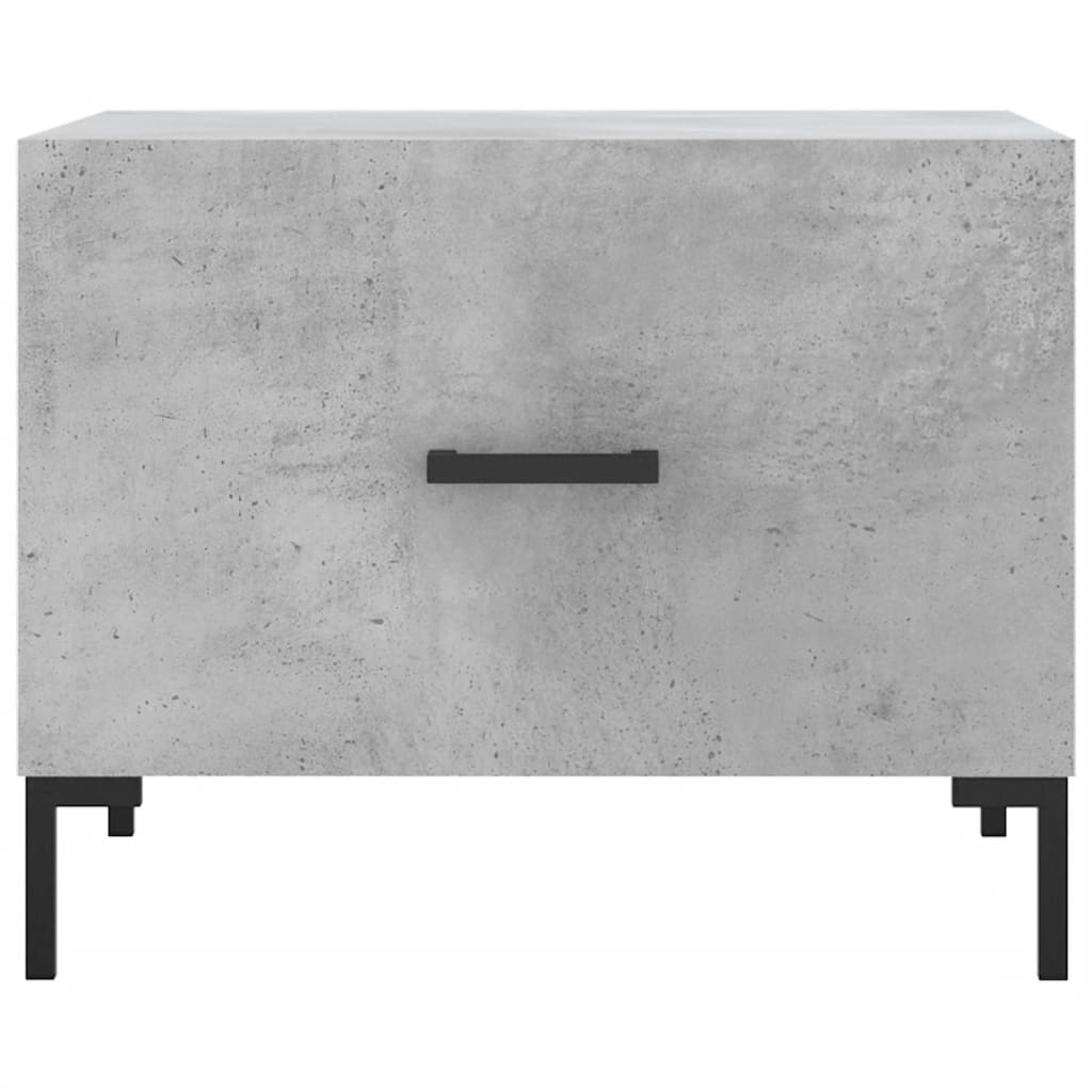 Coffee tables, 2 pcs., concrete gray, 50x50x40 cm, composite wood