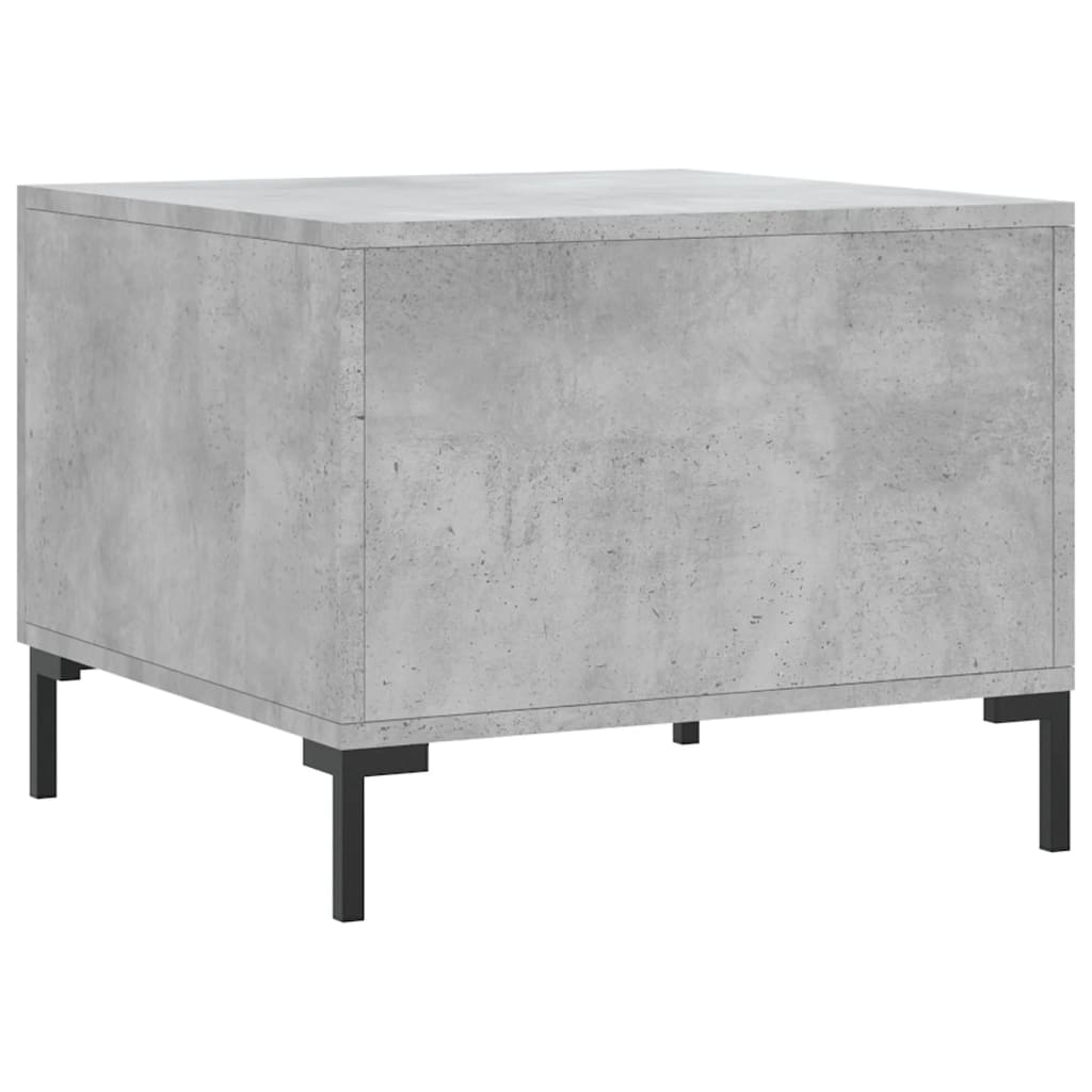 Coffee tables, 2 pcs., concrete gray, 50x50x40 cm, composite wood