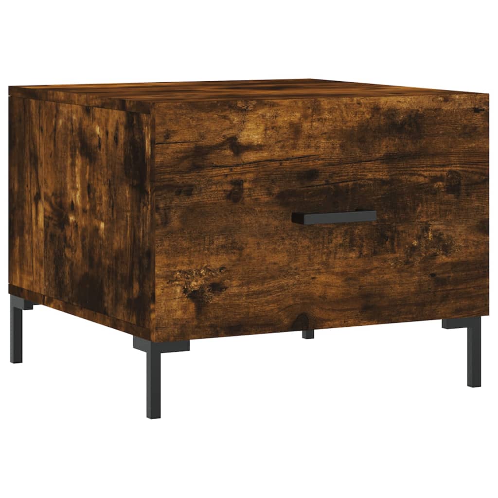 Coffee table, smoky oak, 50x50x40 cm, processed wood