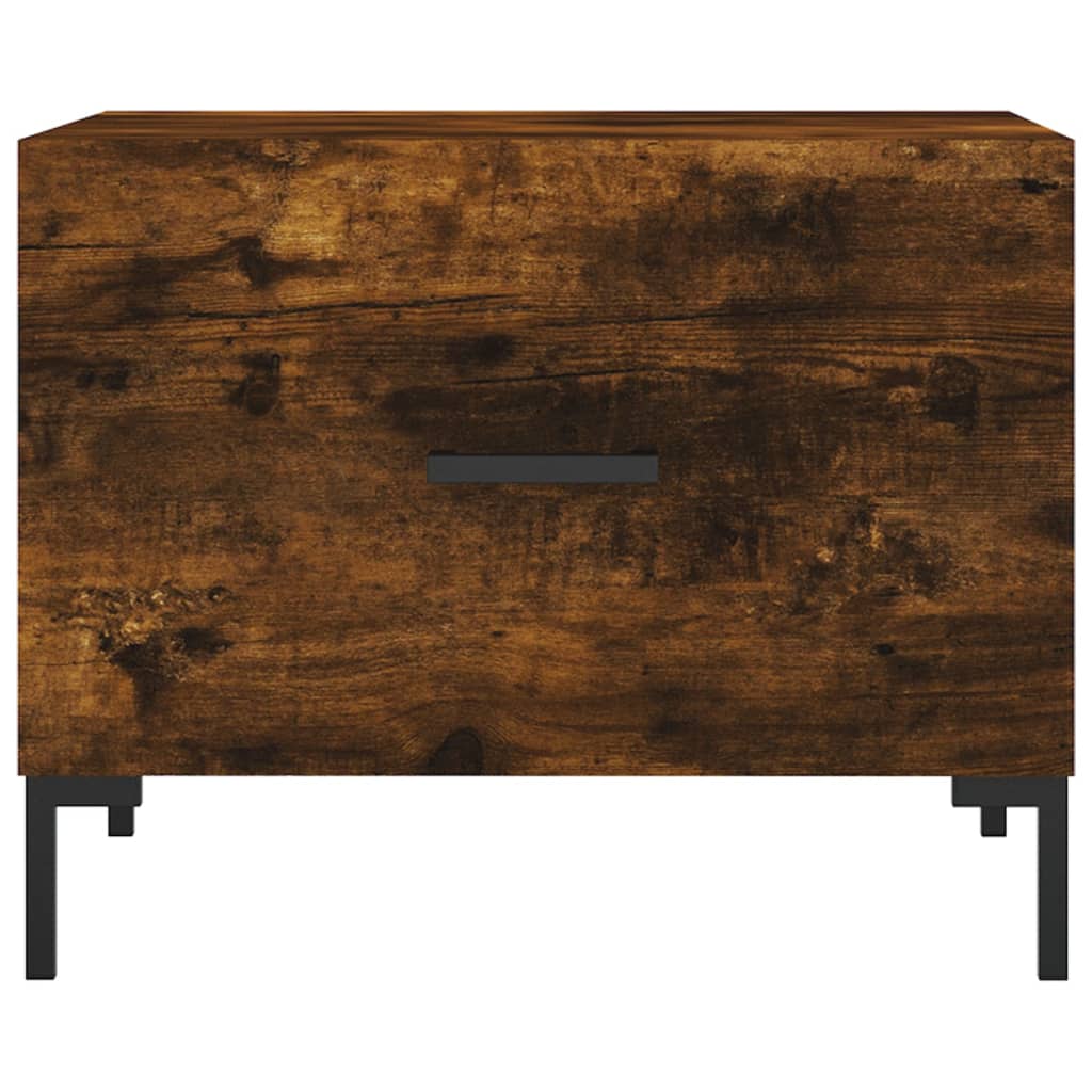 Coffee table, smoky oak, 50x50x40 cm, processed wood